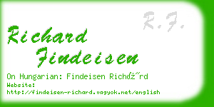 richard findeisen business card